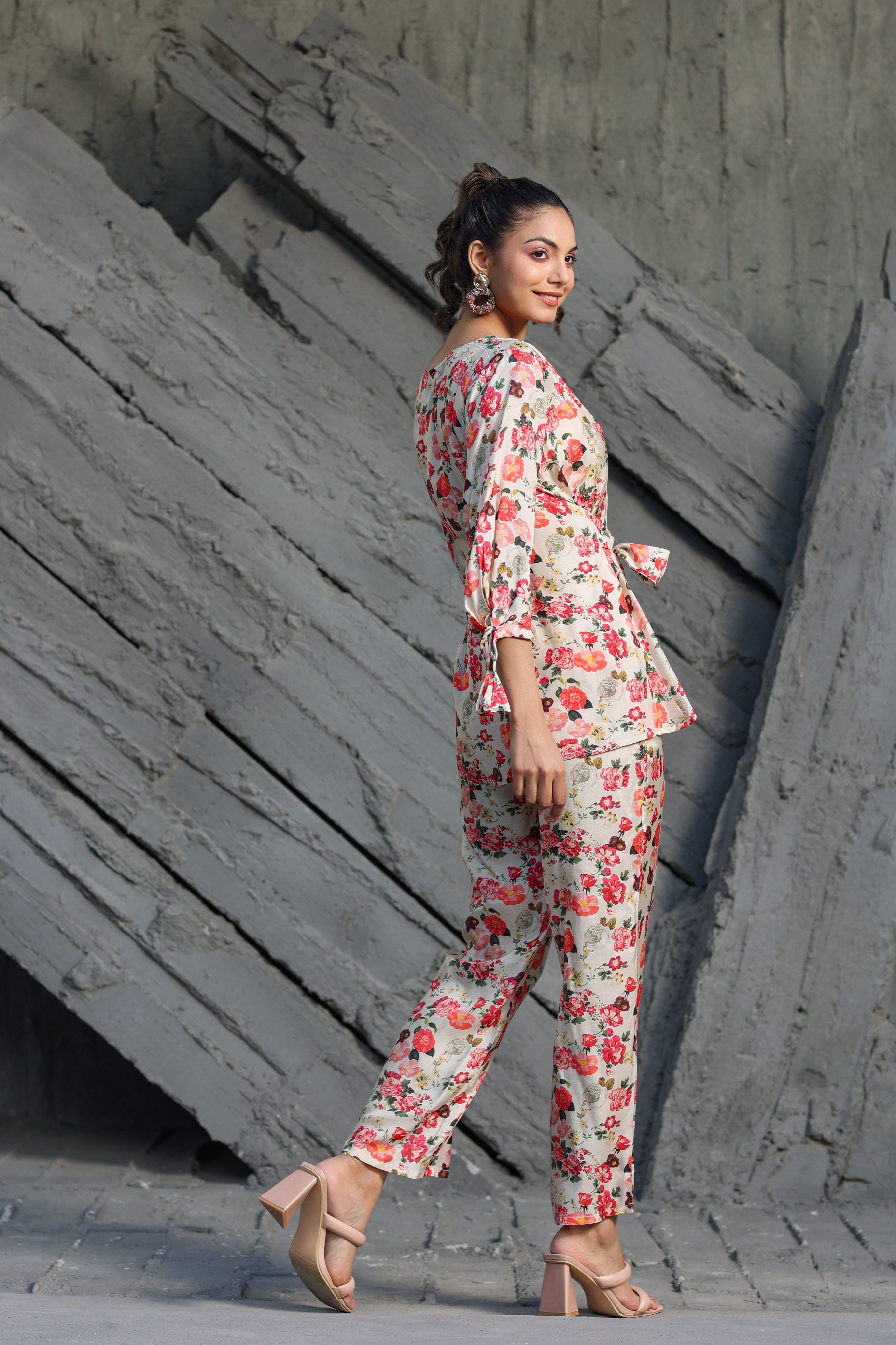 Gul baag on Muslin Silk Co-ord set