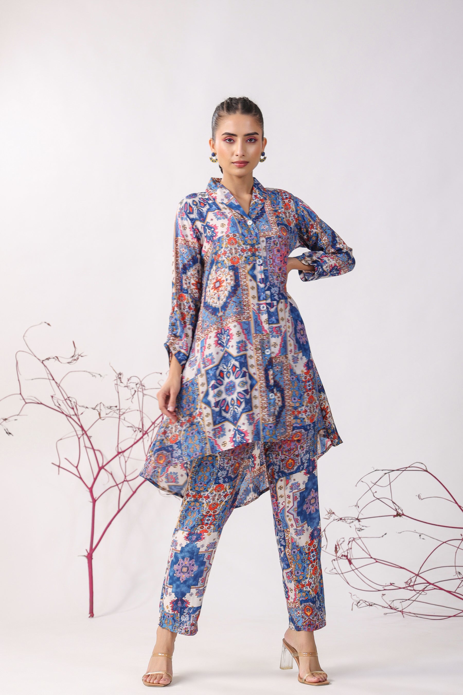 Bloom Craft Muslin Silk Co-ord Set