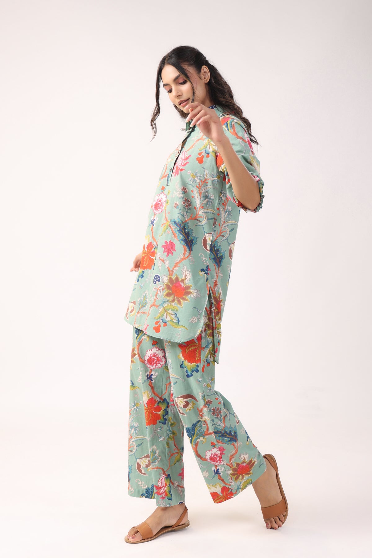 Modern Botanical Cotton Loungewear Set