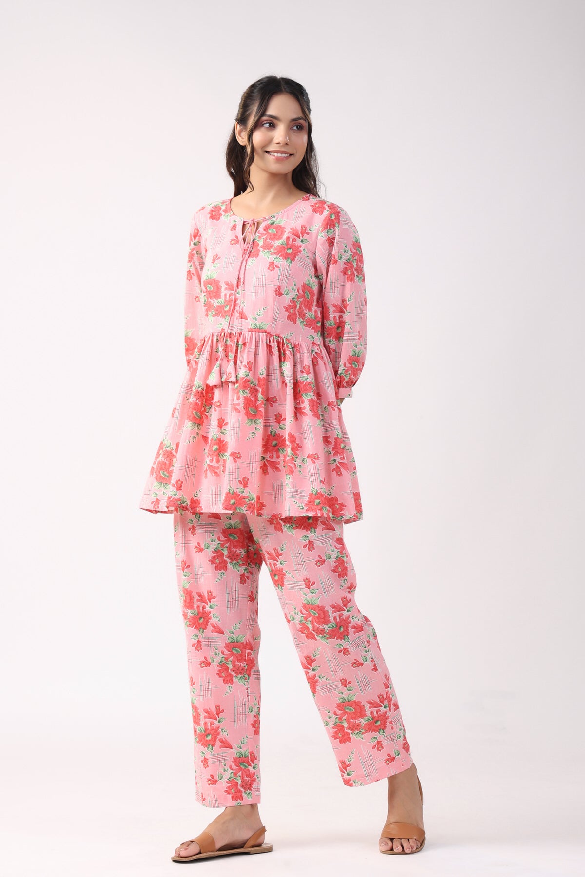 Garden Goddess Cotton Loungewear Top Set