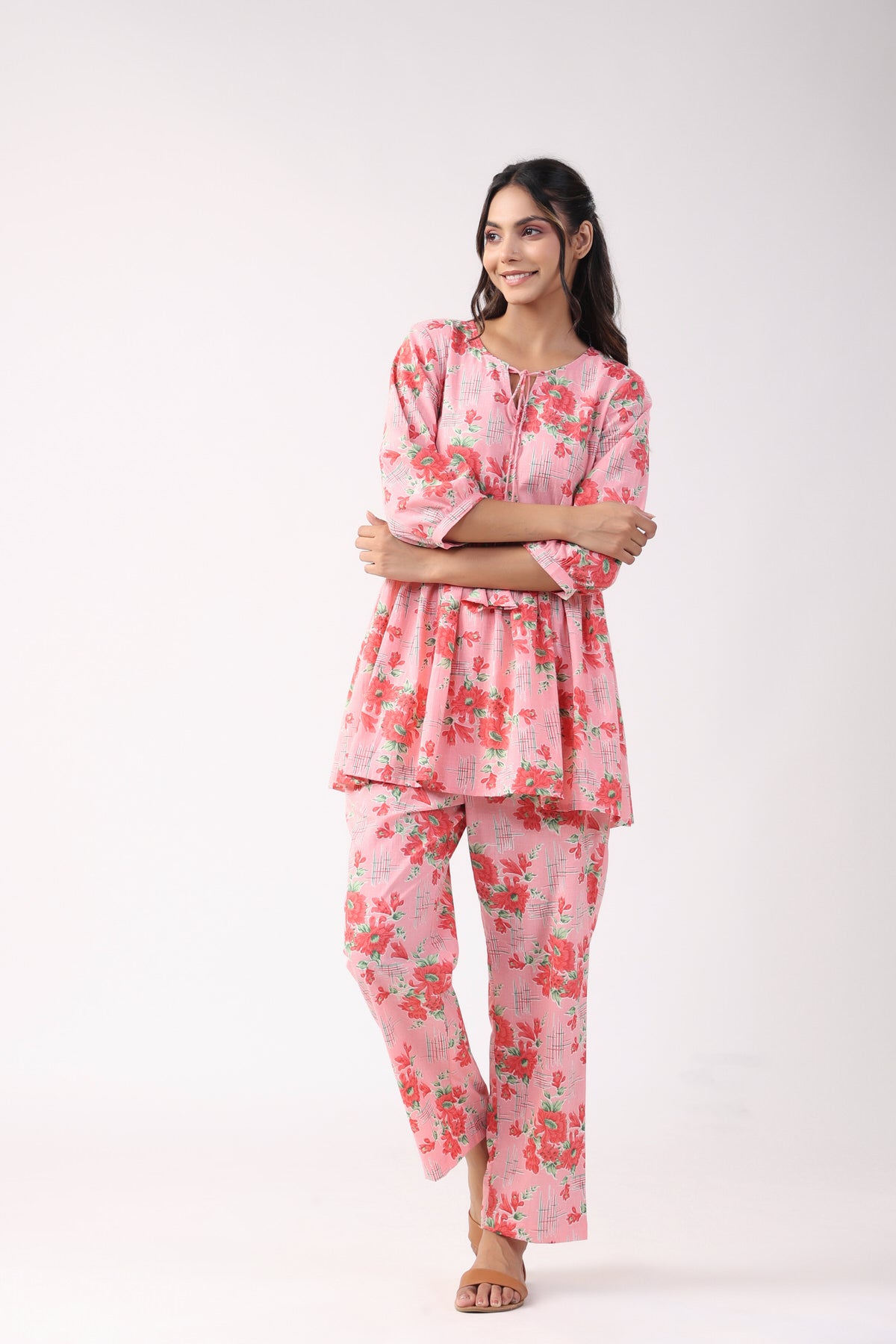 Garden Goddess Cotton Loungewear Top Set