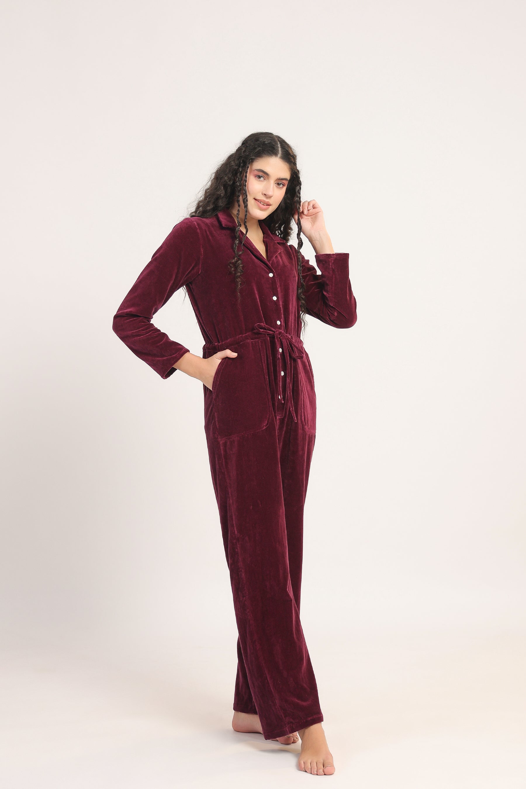 Rudolph Velvet Jumpsuit