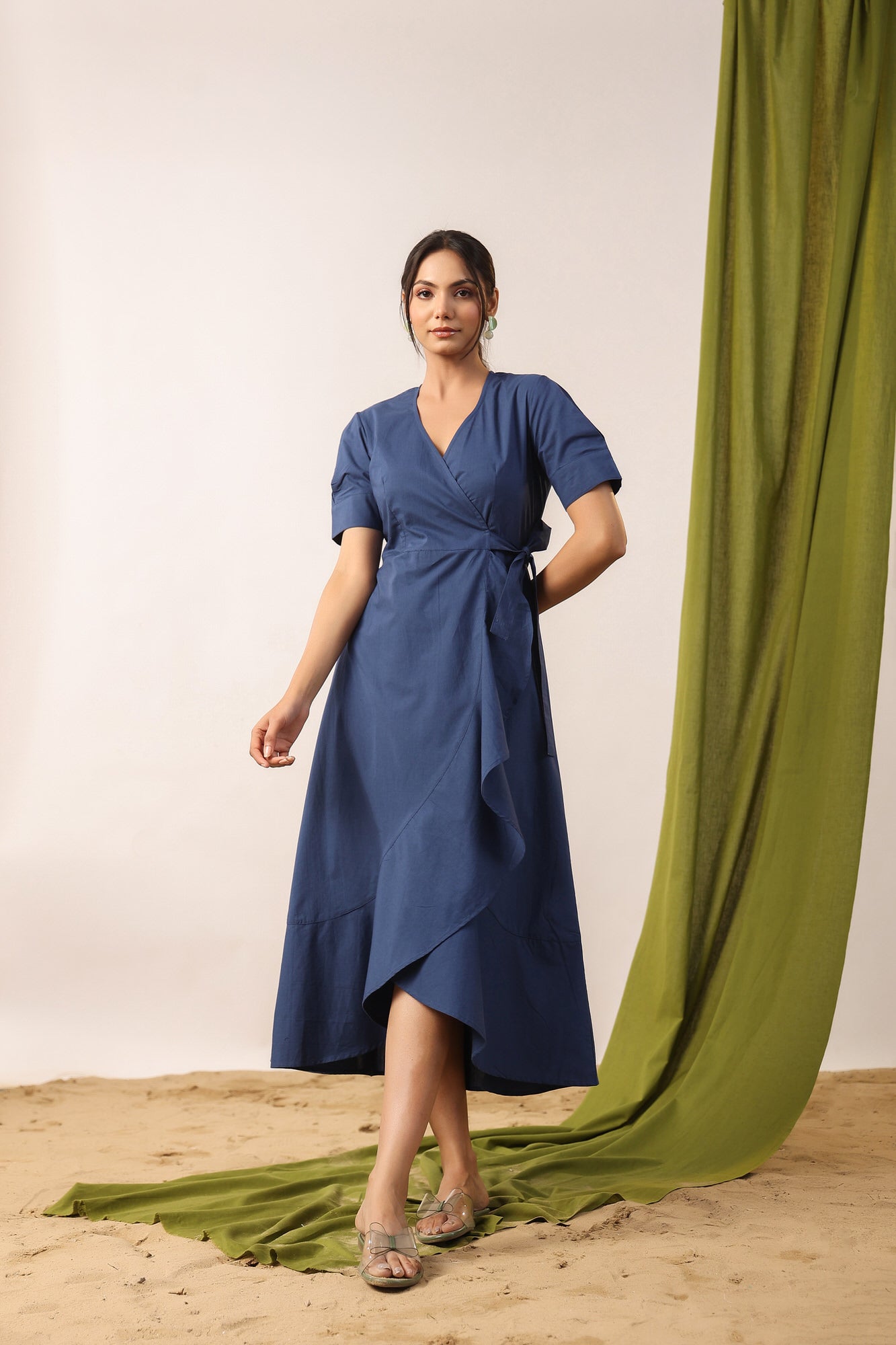 Monaco Blue Cotton Dress