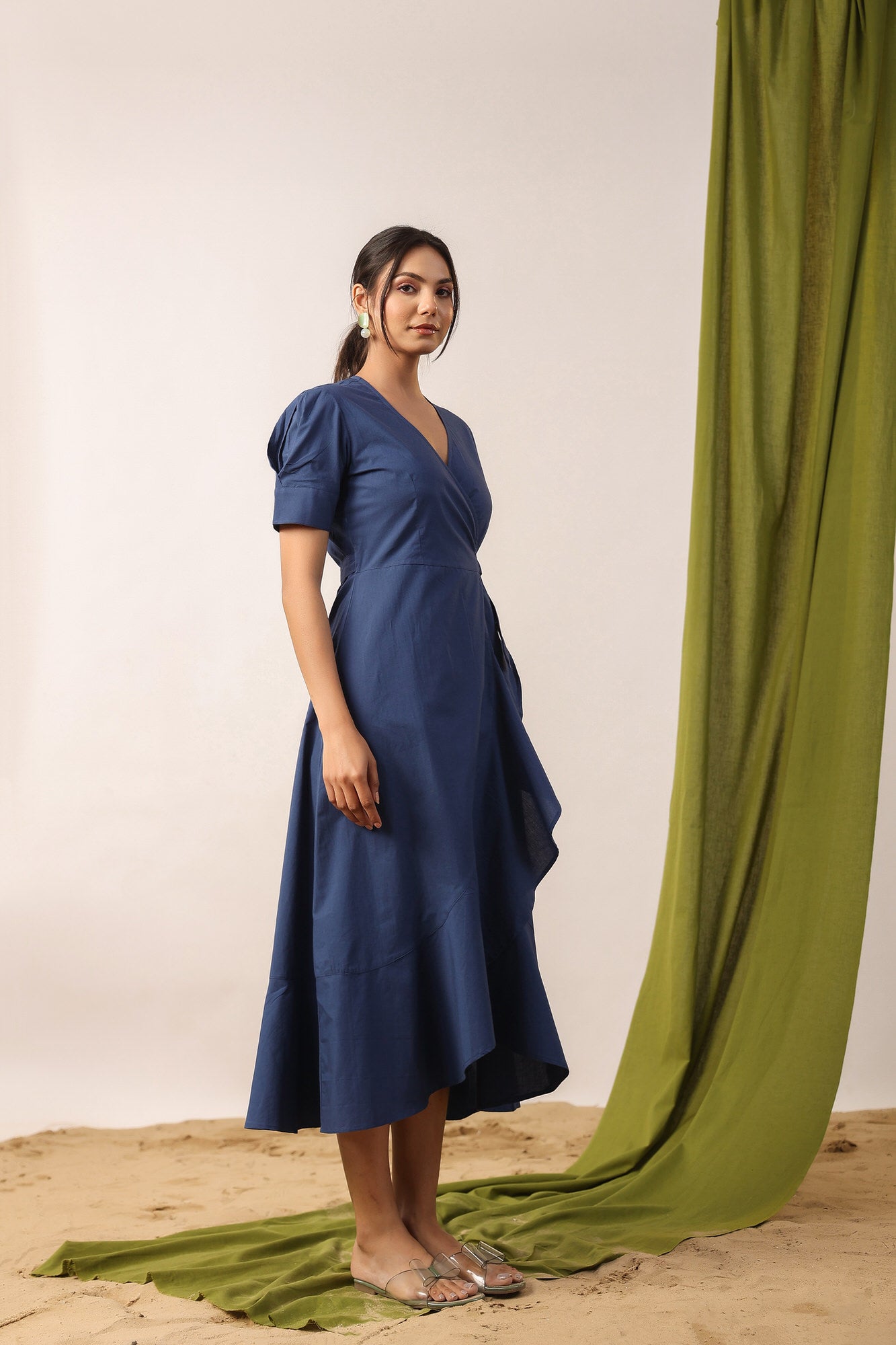 Monaco Blue Cotton Dress