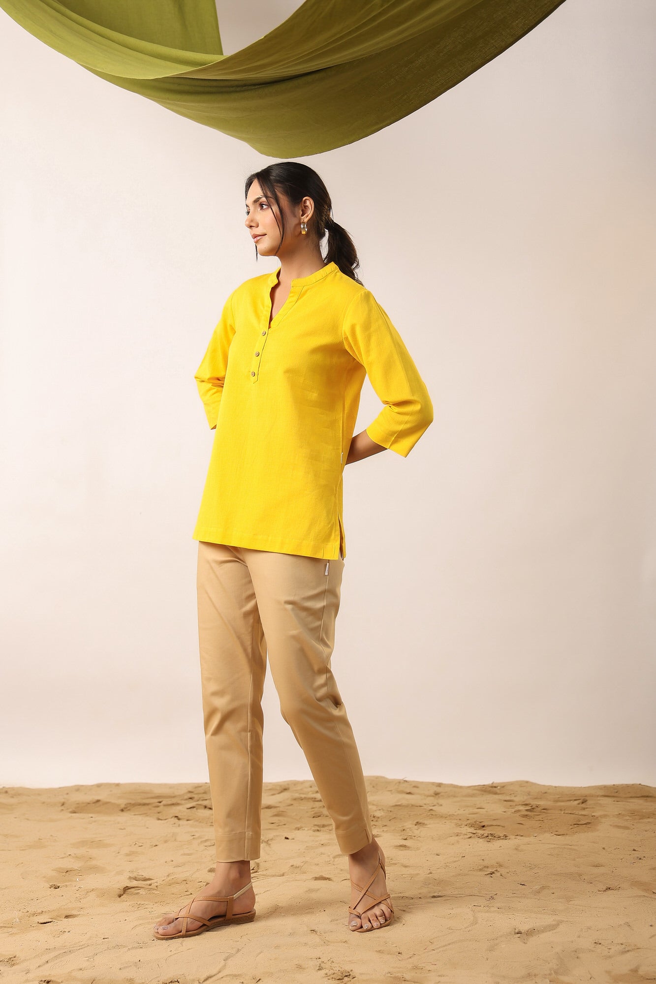 Yellow Ochre Cotton Top