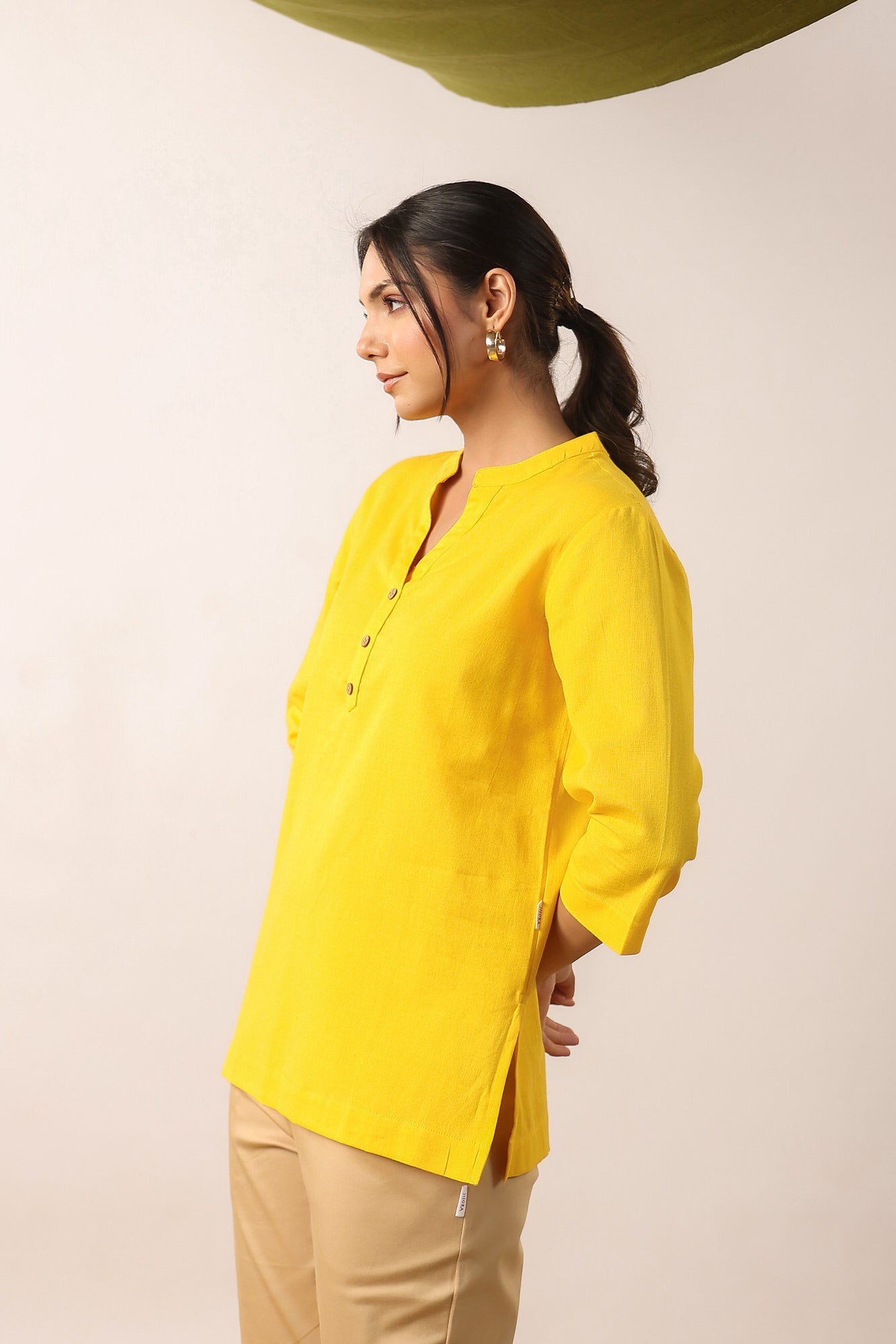 Yellow Ochre Cotton Top