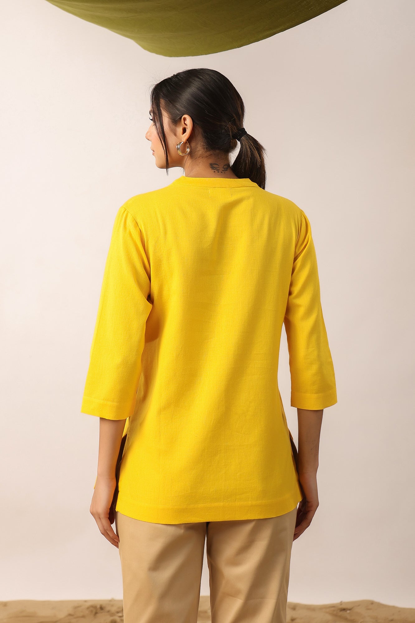 Yellow Ochre Cotton Top