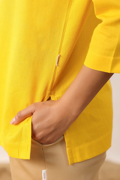 Yellow Ochre Cotton Top