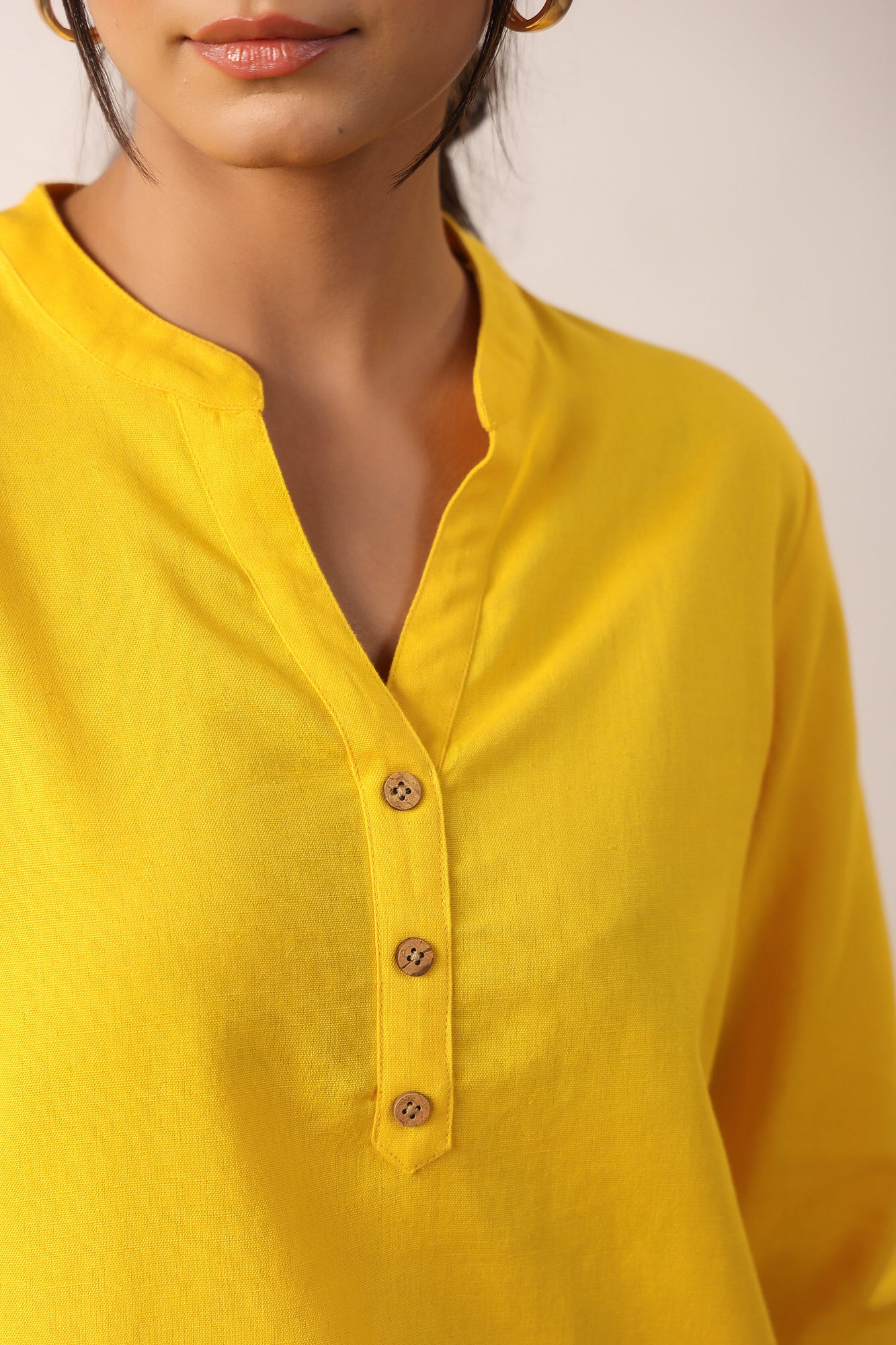 Yellow Ochre Cotton Top
