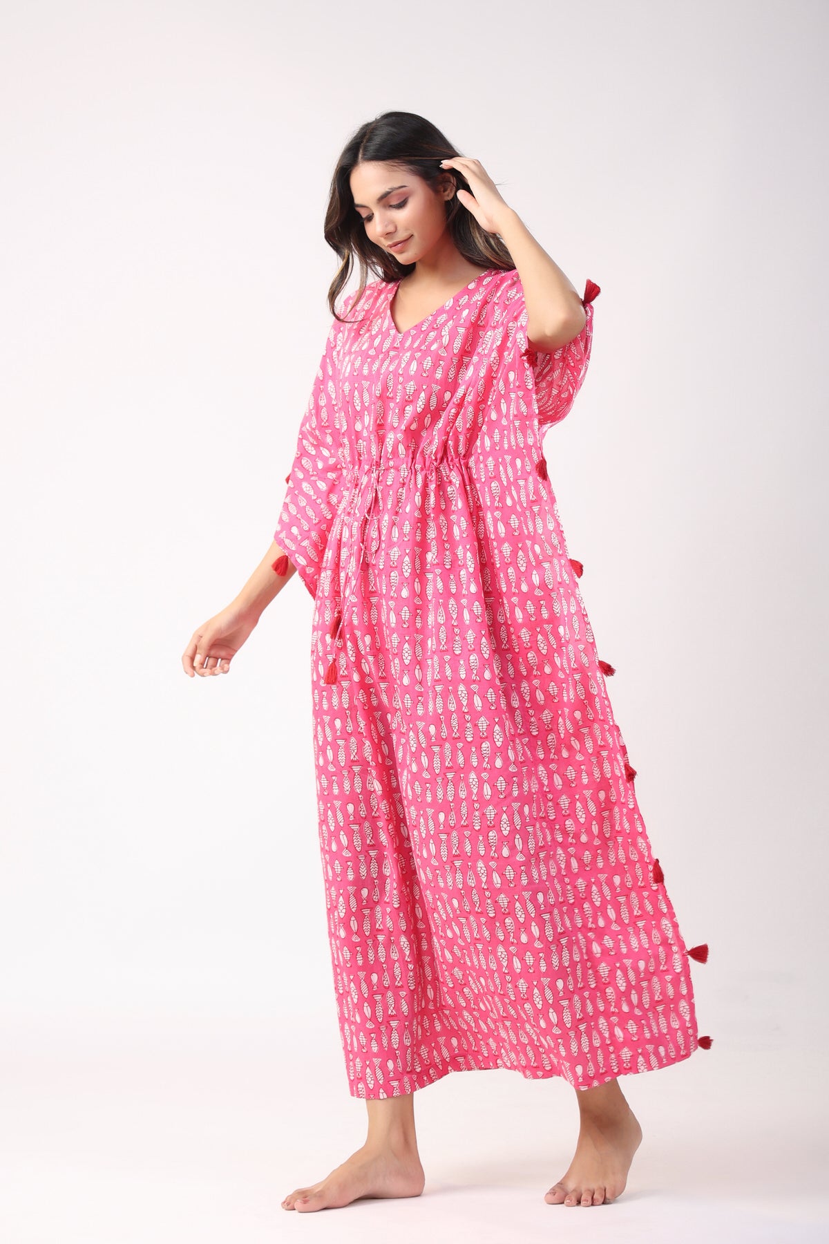 Bubblegum Fish Kaftan