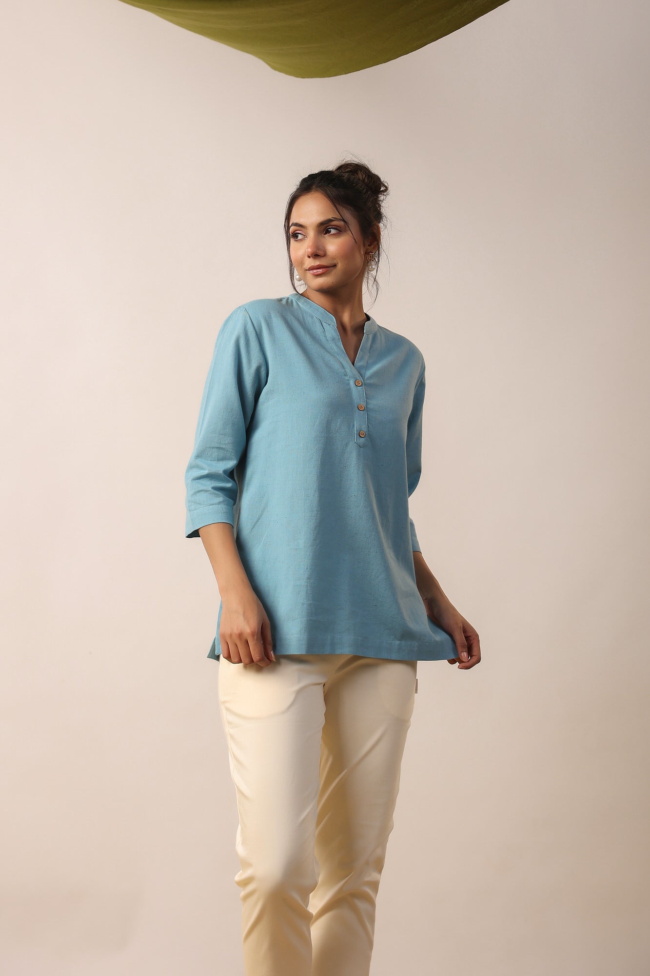 Irogon Blue Cotton Top