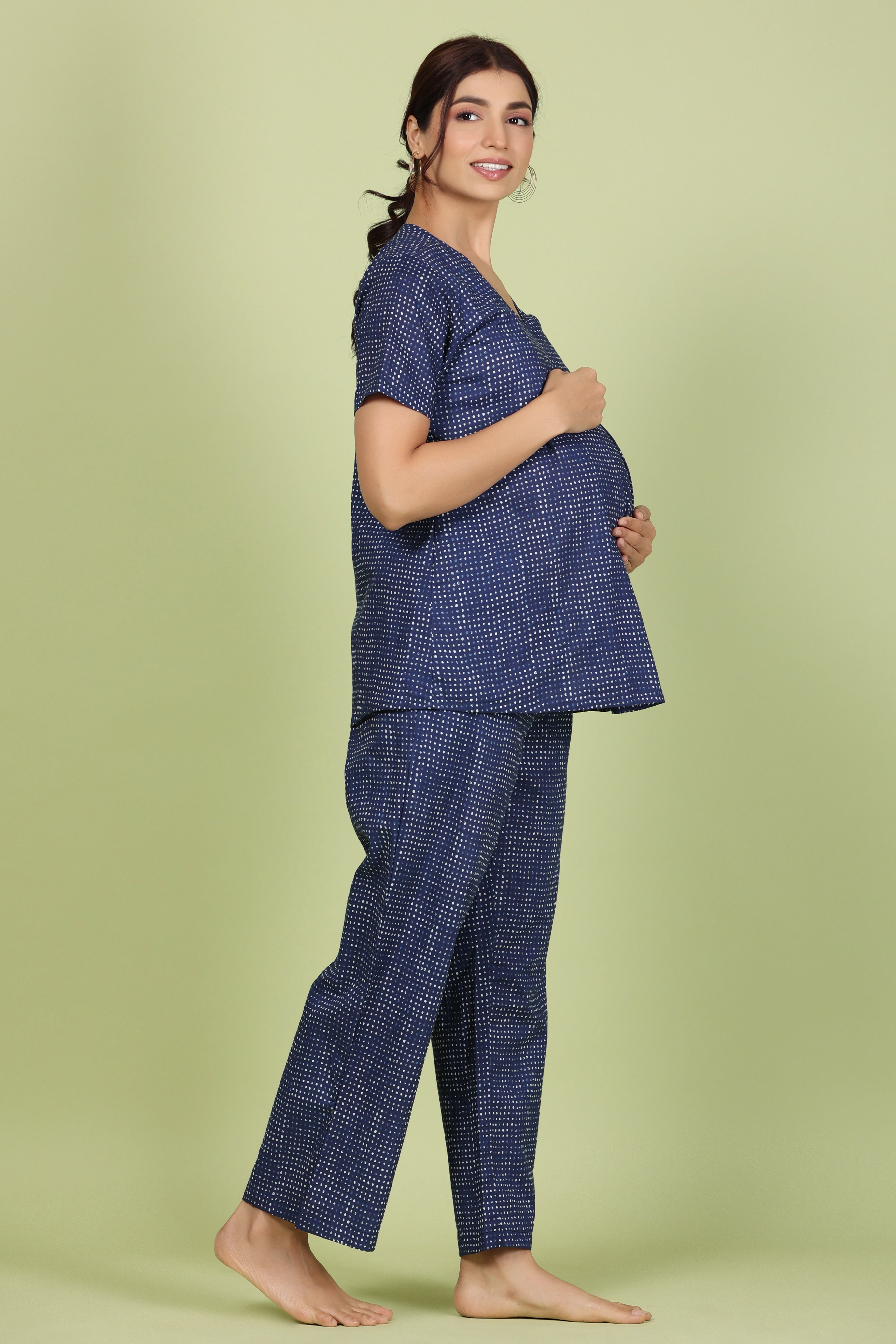 Pure Cotton Comfortable Maternity Wear for Women Suitable for Feeding