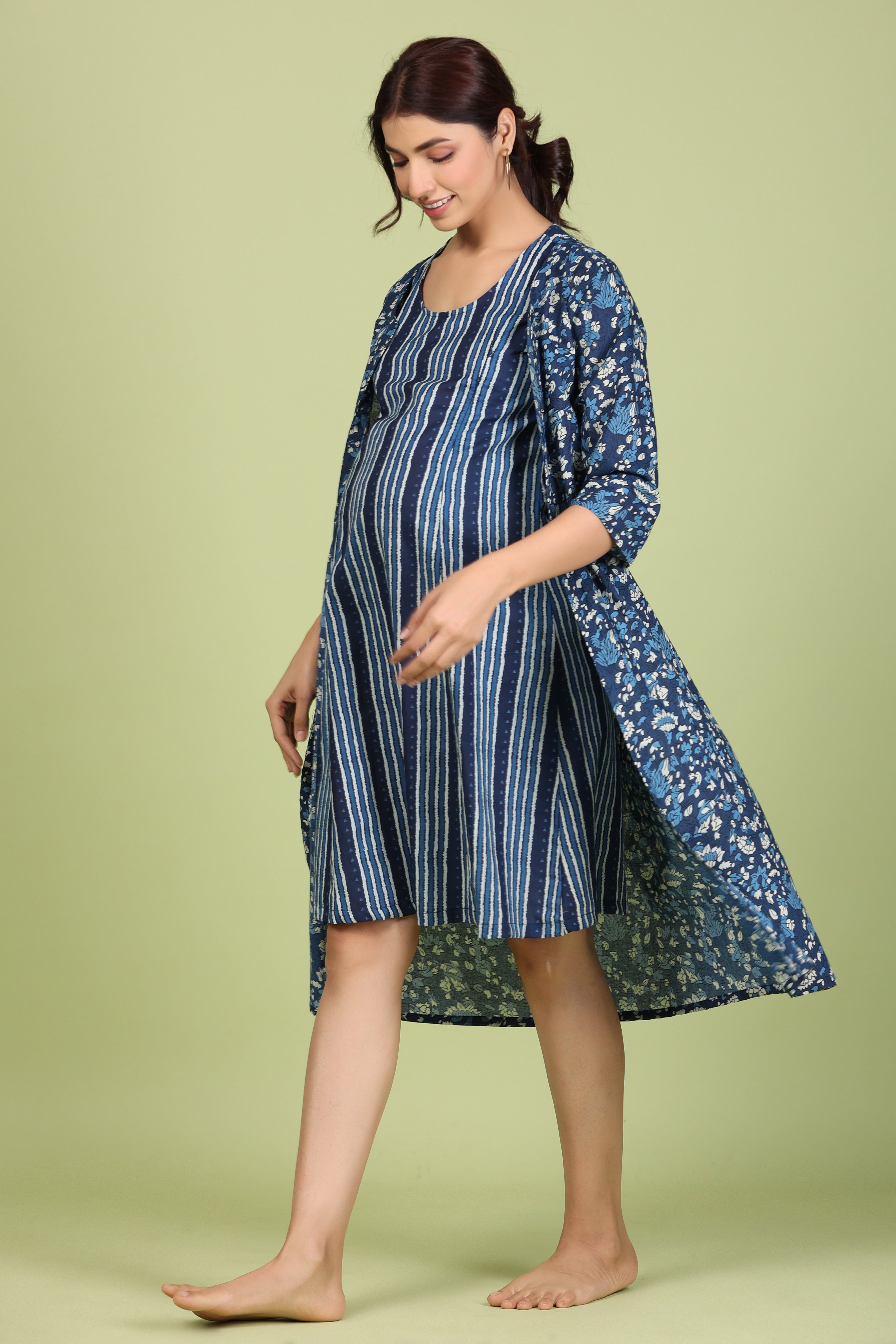 Pure Cotton Comfortable Maternity Wear for Women Suitable for Feeding