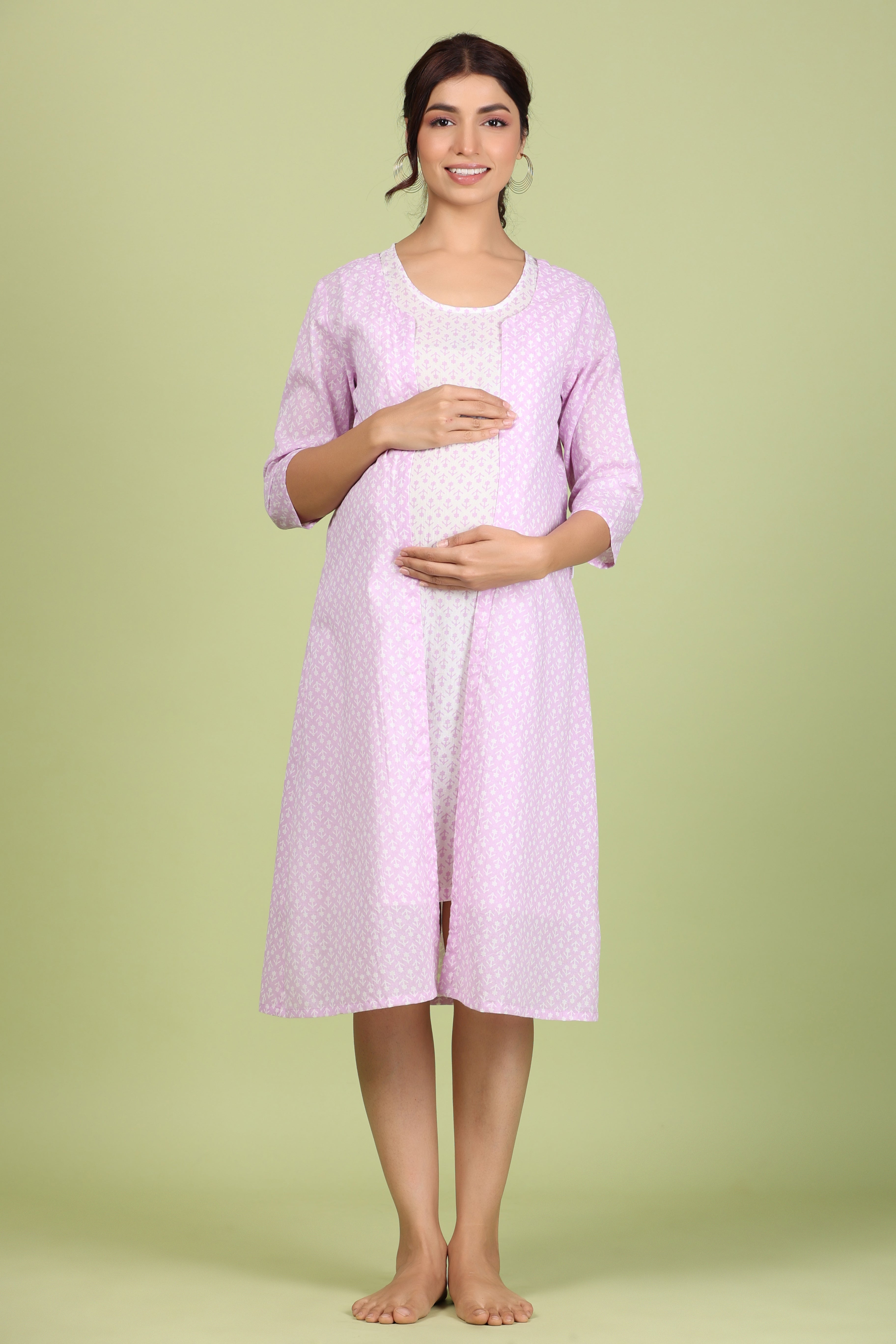 Pure Cotton Comfortable Maternity Wear for Women Suitable for Feeding