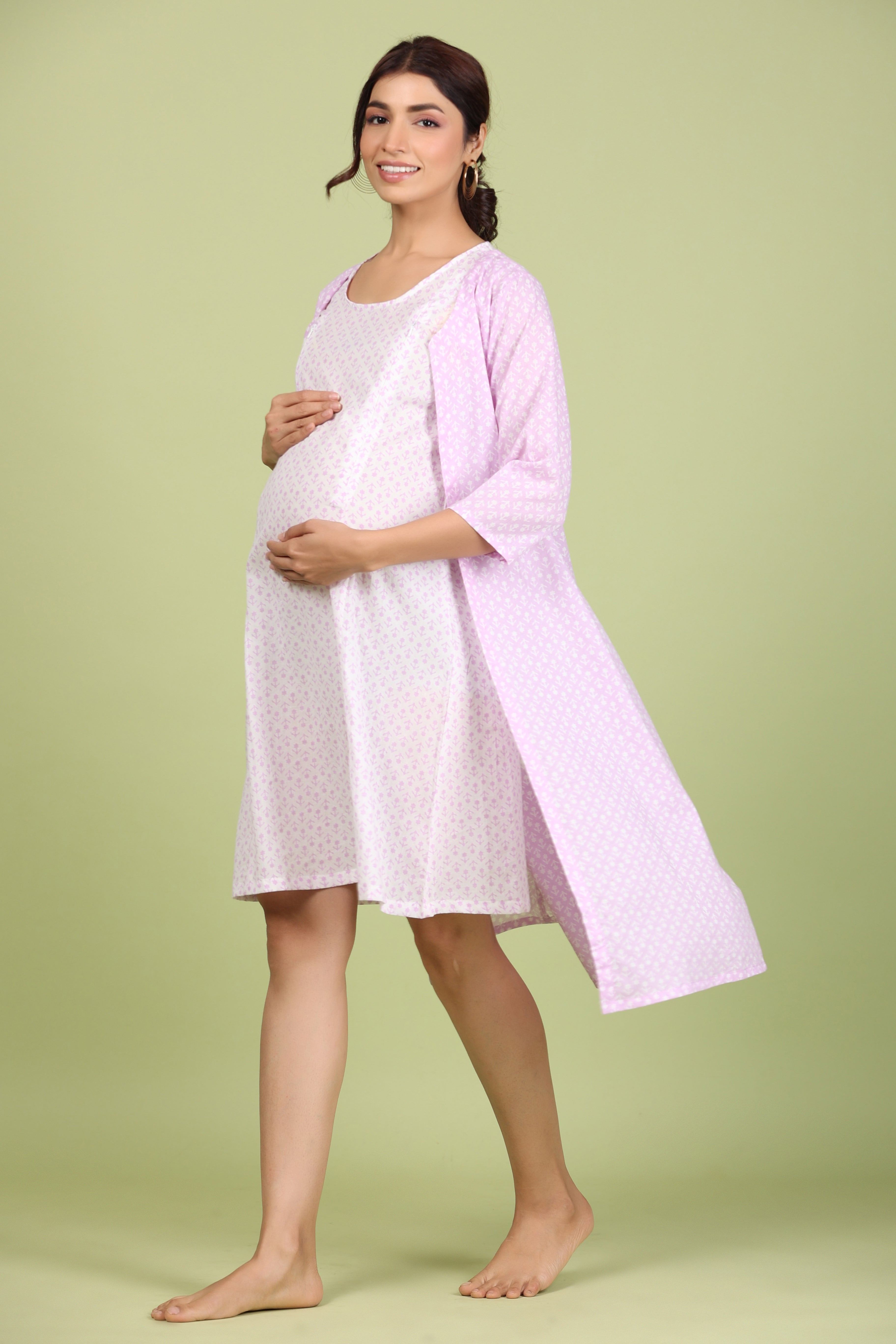 Pure Cotton Comfortable Maternity Wear for Women Suitable for Feeding