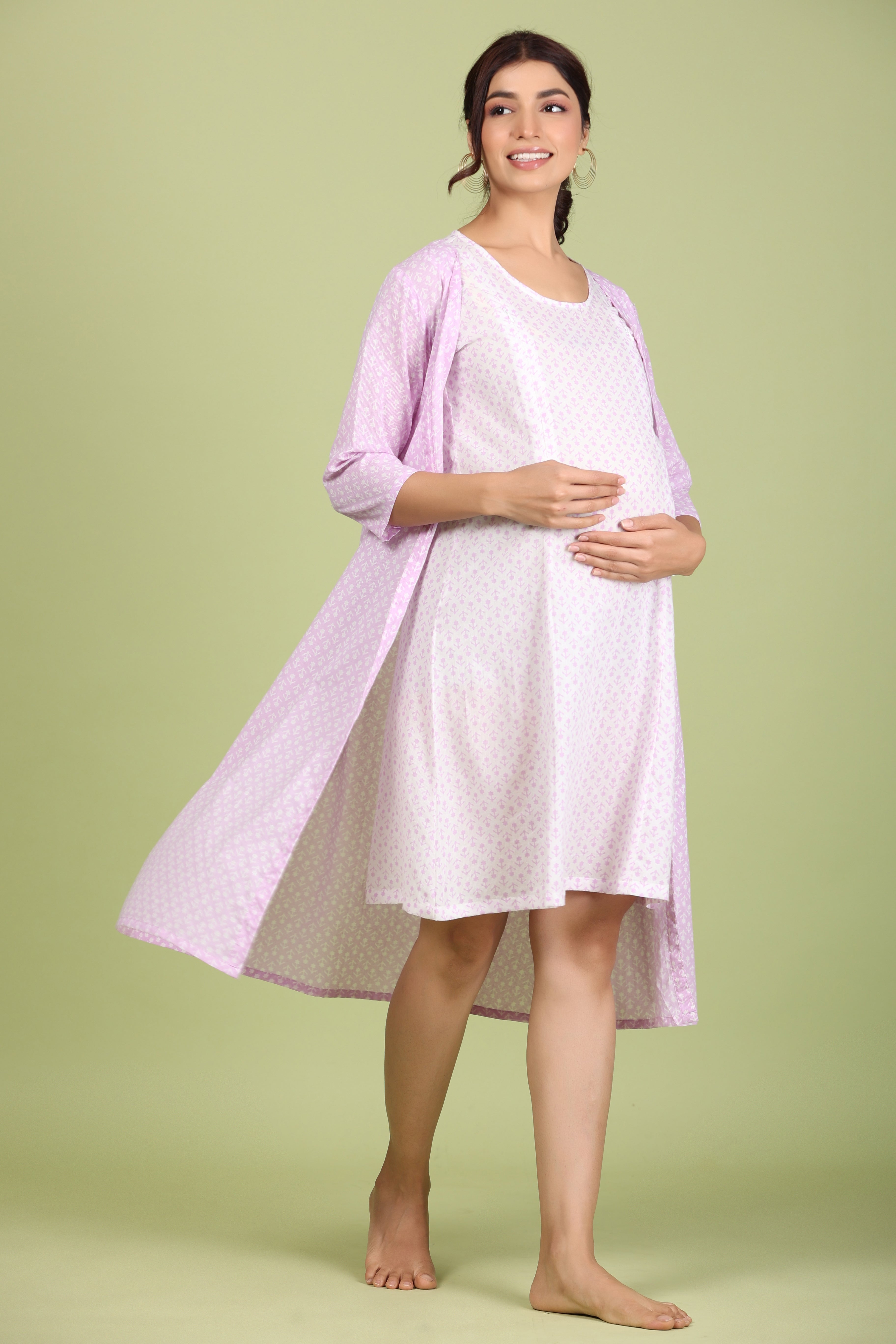 Pure Cotton Comfortable Maternity Wear for Women Suitable for Feeding