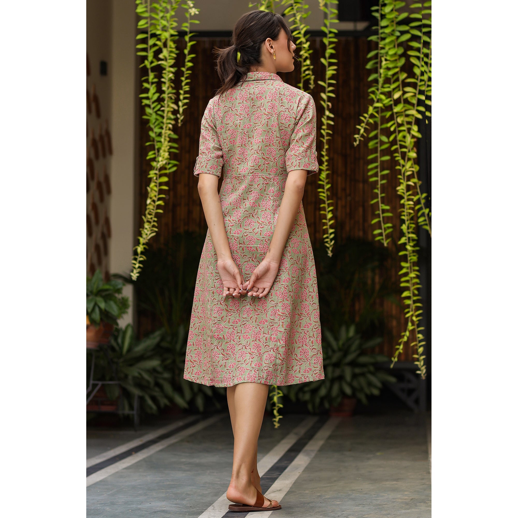 Gardenia on Pista Midi Dress