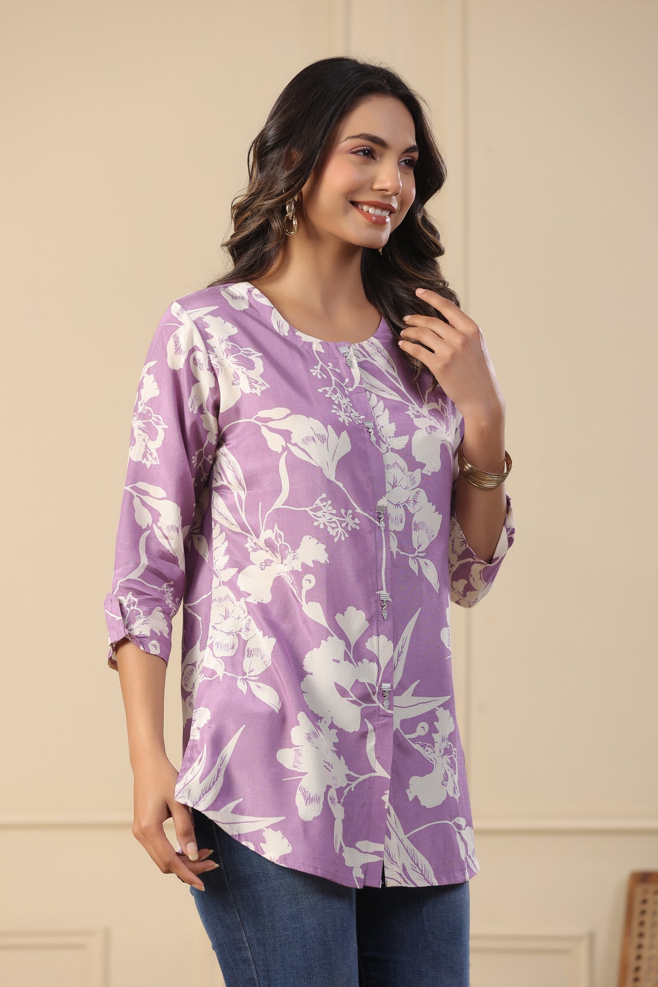 Plum & Pearl Russian Silk Top