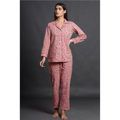 Floral Mosaic on Pastel Pink loungewear