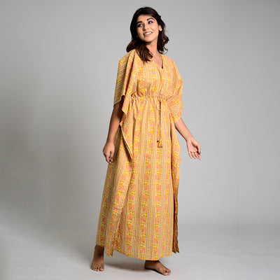 Tranquility on Beige Kaftan JISORA