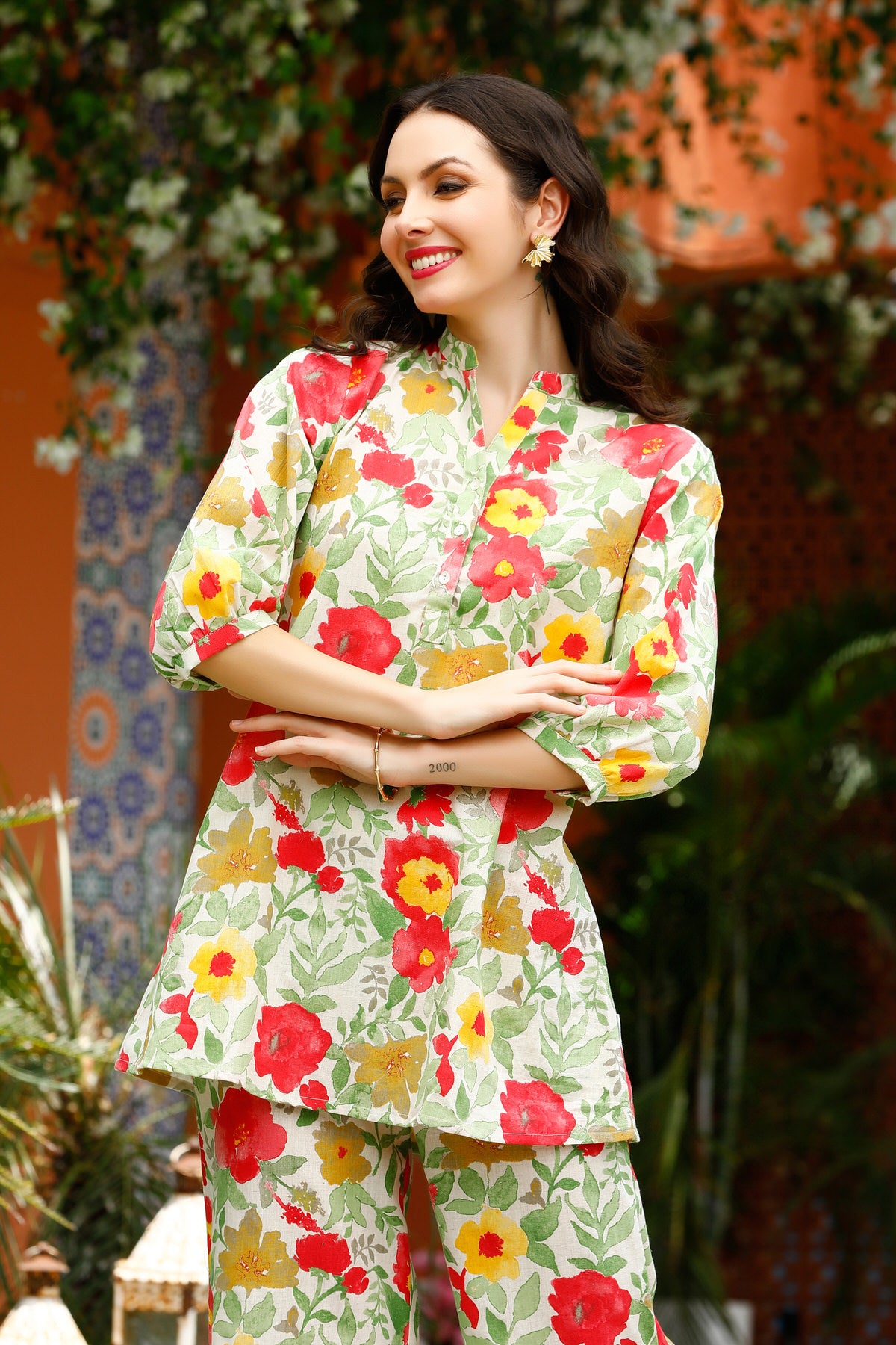 Garden Duet Cotton Flex Co ord set