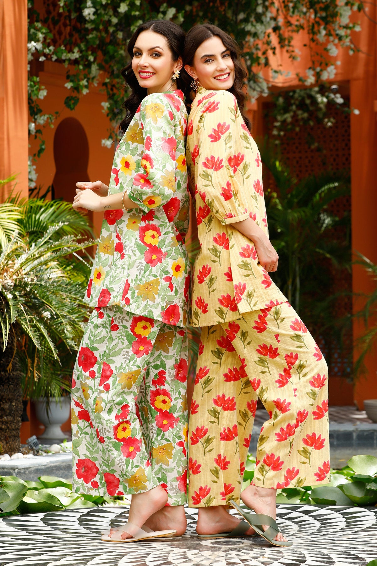 Garden Duet Khadi Cotton Co ord set