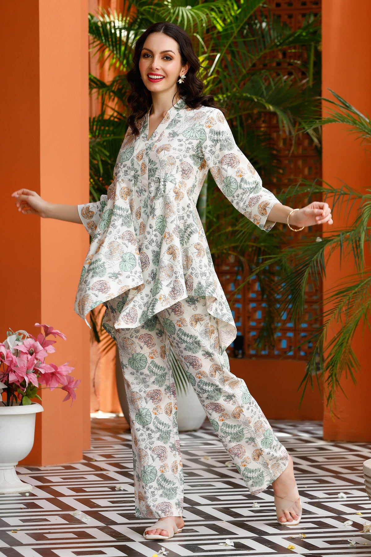 Pure Khadi Cotton Designed Pant at Rs 440/piece | Ladies Kurti in Surat |  ID: 2850867626691