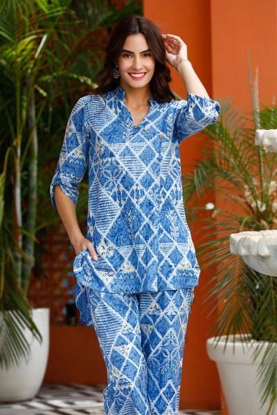 Pixel Cotton Co-ord Set
