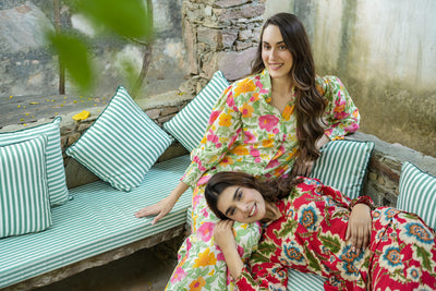Asian tapestry cotton co-ord set