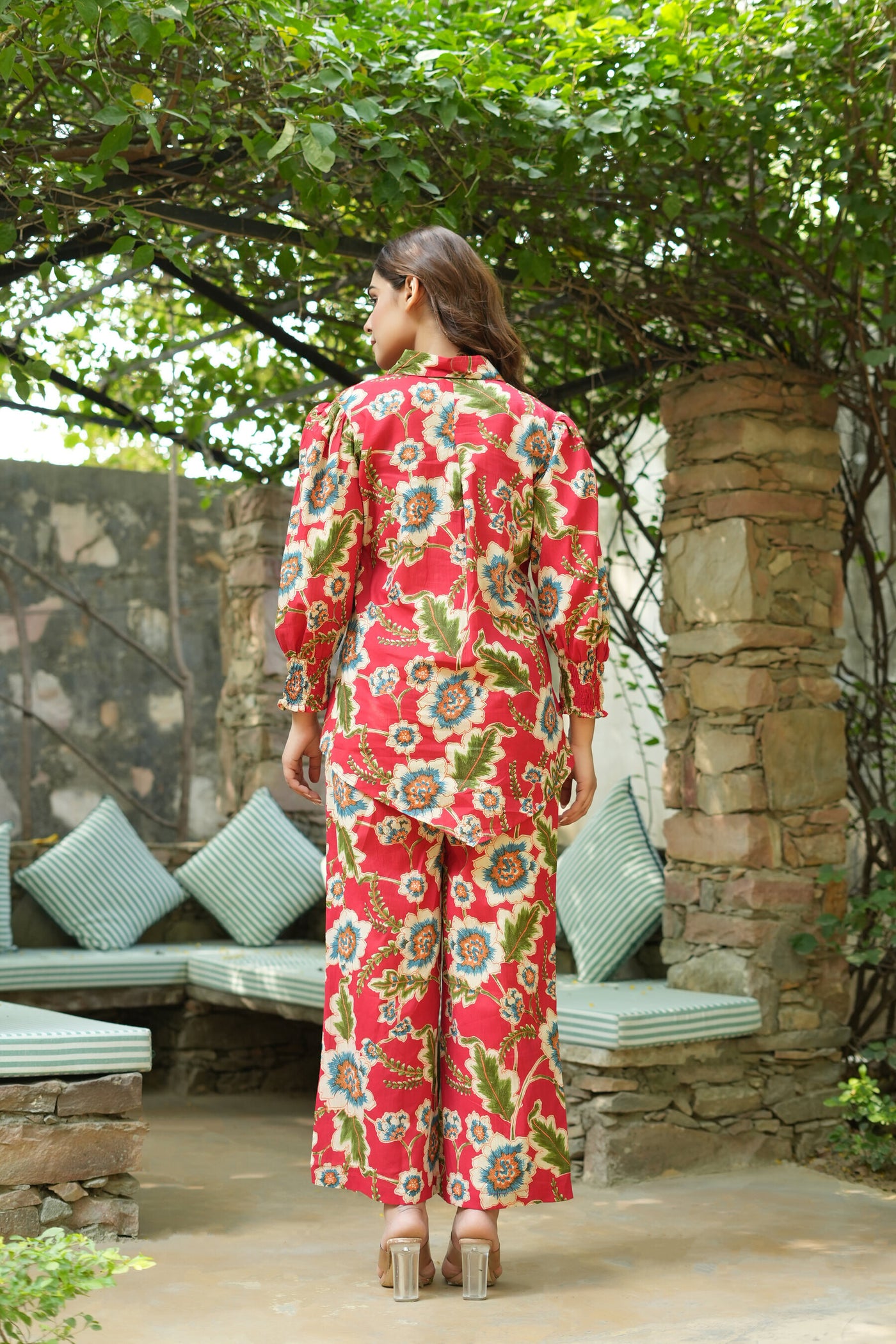 Asian tapestry cotton co-ord set