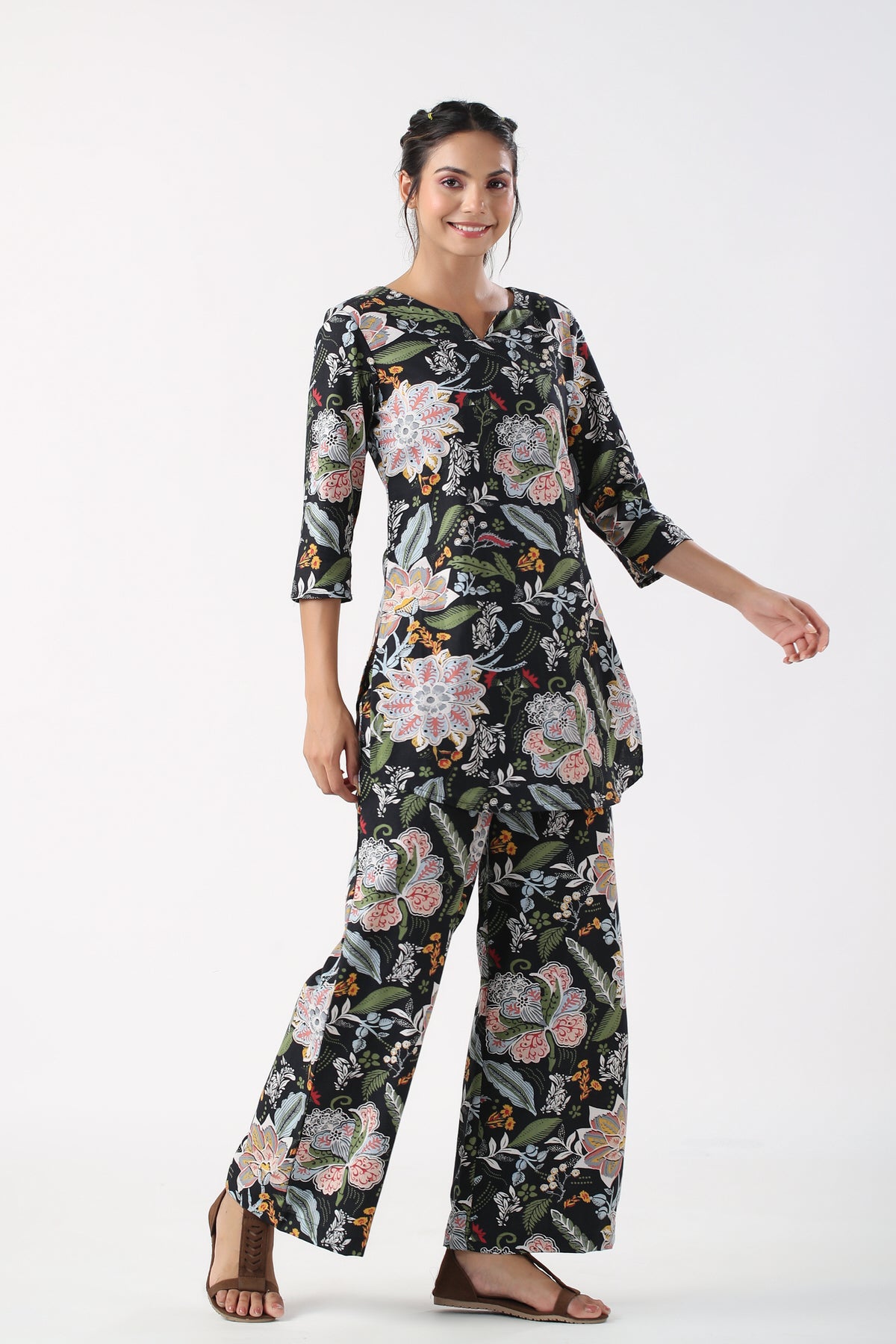 Dreamy Dusk Khadi Cotton Loungewear Set