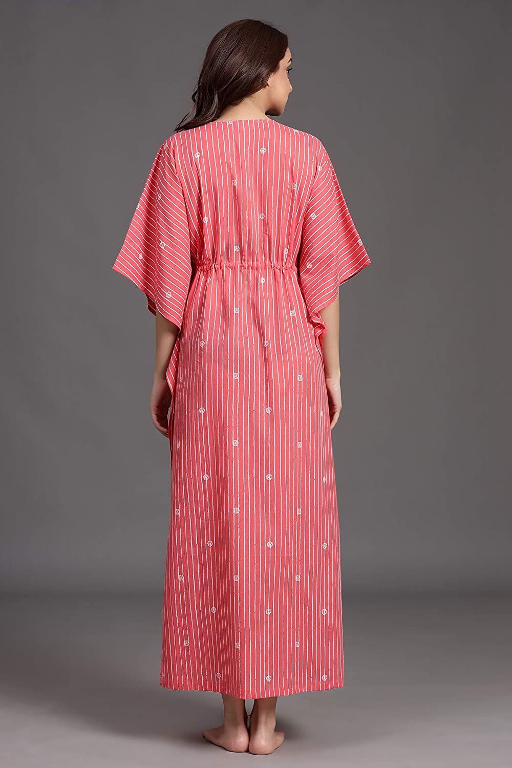 Stroked Rings on Pink Loungewear JISORA
