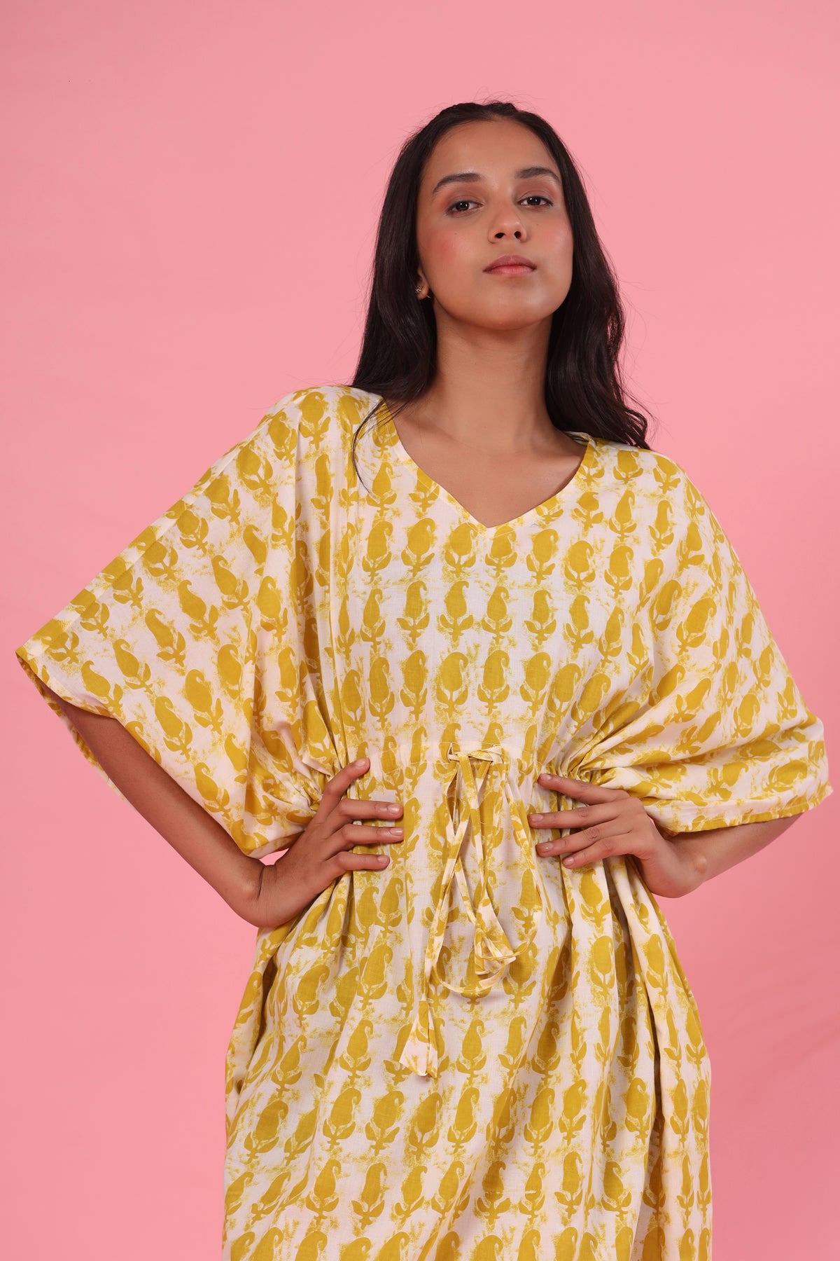 Daabu on Mustard Kaftan