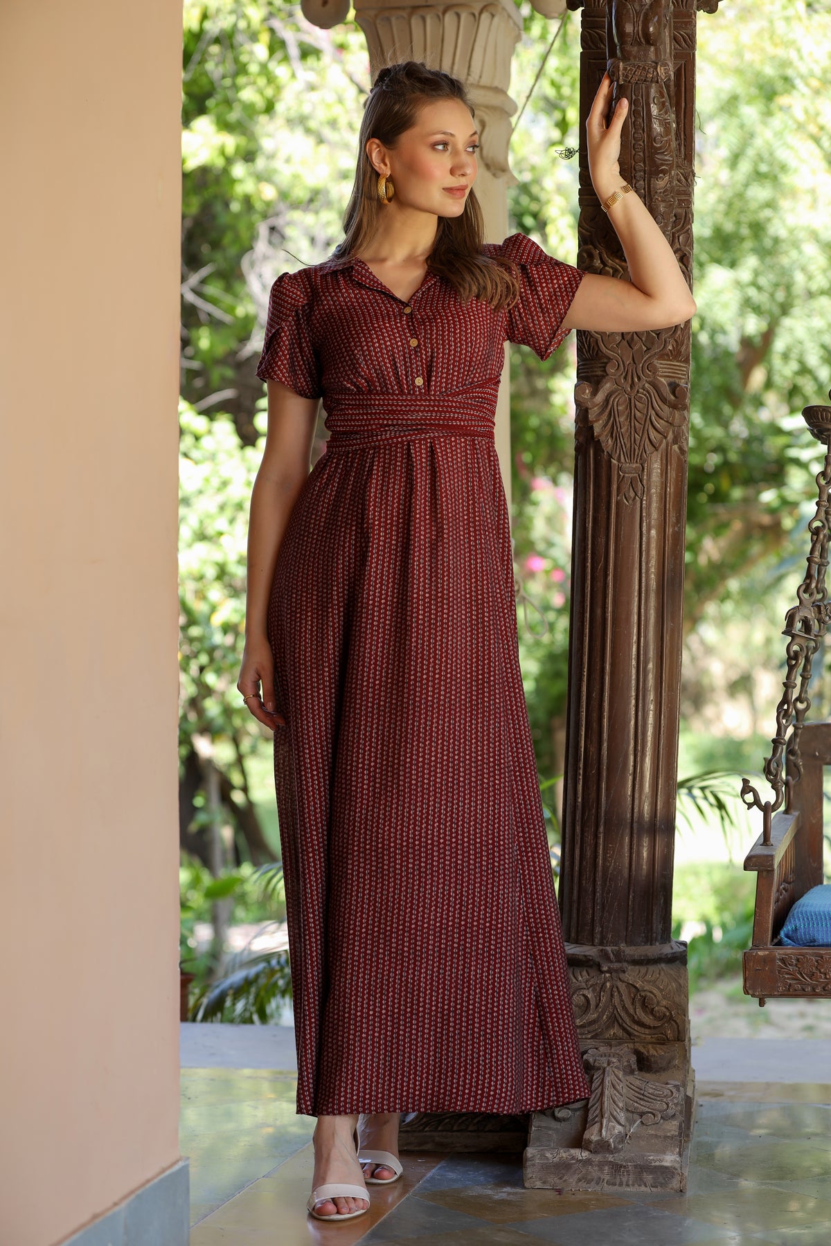 Burgundy Haze Dress