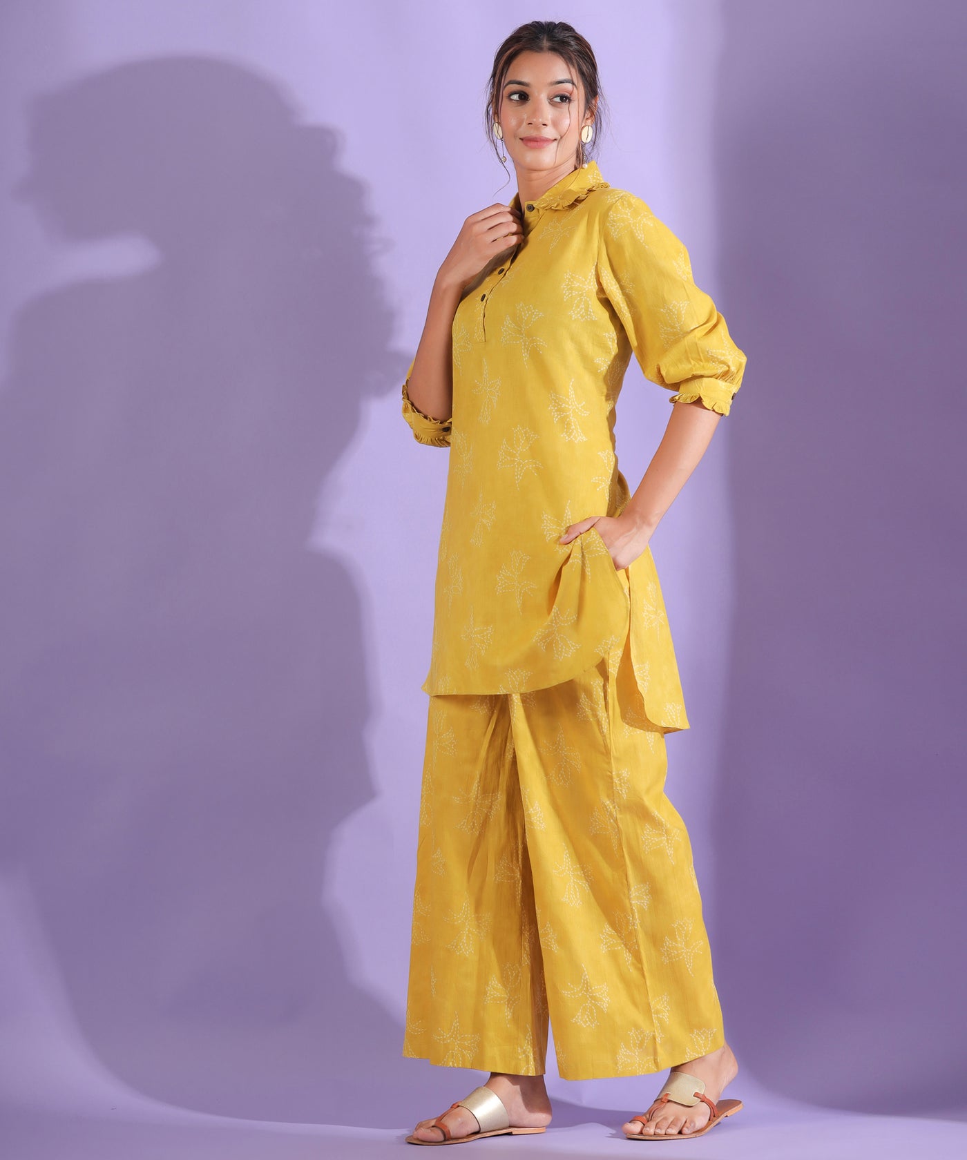 Rosey Embry on Yellow Loungewear Set