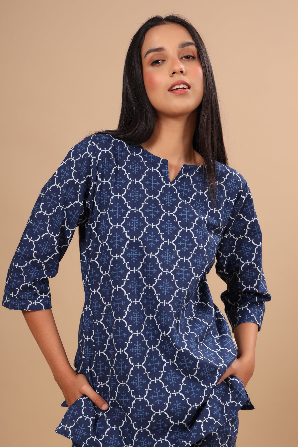 Paradise on Blue Loungewear Top Set